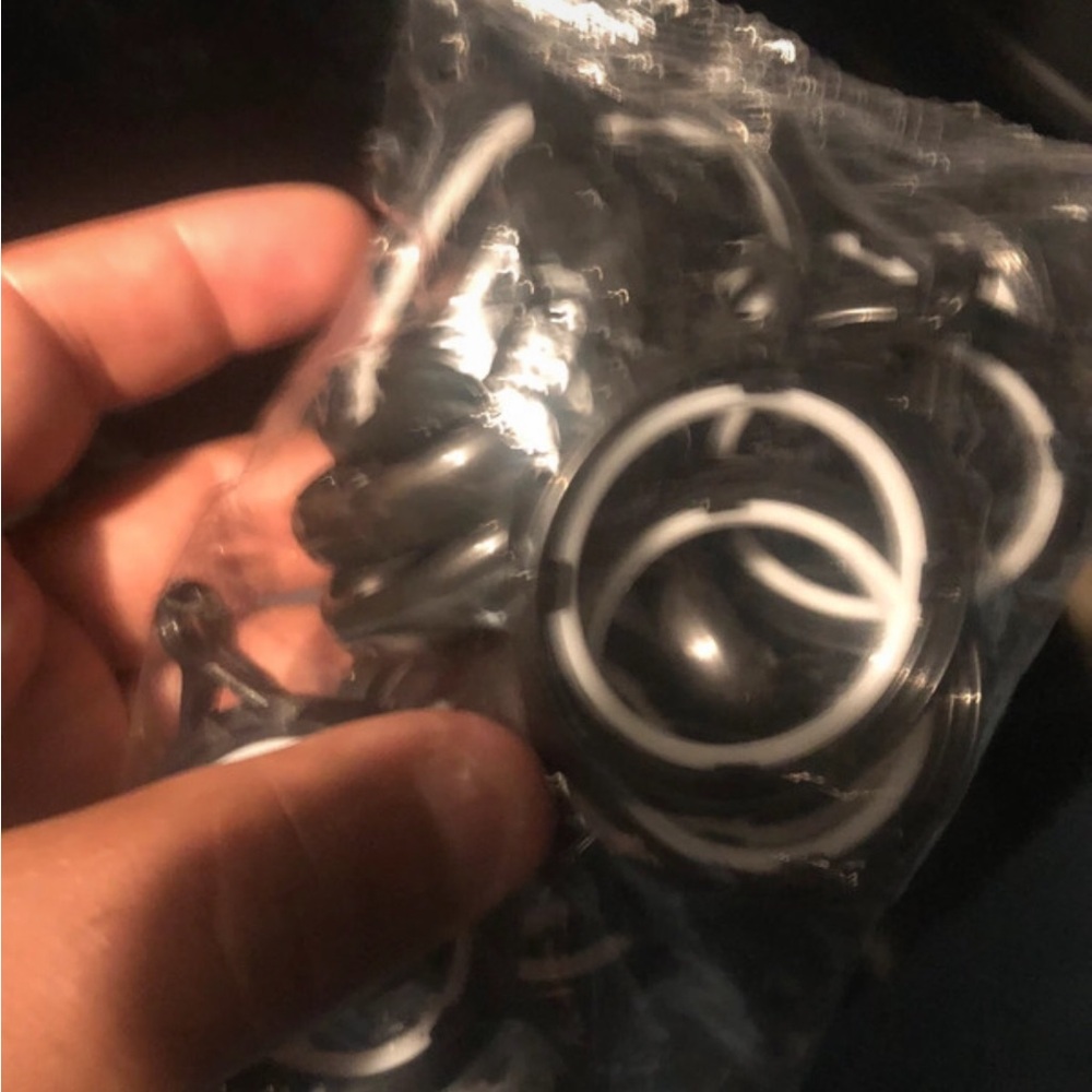 Universal Black and White Silicone Phone Ring Grip (Pack)